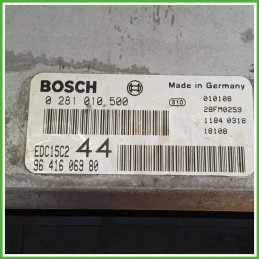 Centralina Motore Iniezione ECU BOSCH 0281010500 PEUGEOT 206 2.0 66kw 1929ZE 1998 2009
