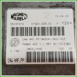 Centralina Motore Iniezione ECU MAGNETI MARELLI IAW4AF.PP FIAT PANDA 1a Serie 1.1 40kw 55187374 1992 2004