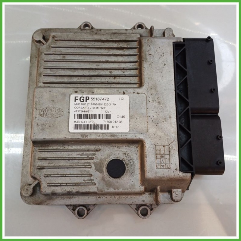 Centralina Motore Iniezione ECU MAGNETI MARELLI MJD6JO.C1 OPEL CORSA X01 1.3 16V 51kw 55187472 2000 2006