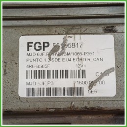 Centralina Motore Iniezione ECU MAGNETI MARELLI MJD6JF.P3 FIAT PUNTO 2U 1.3 16V MJT 51kw 55195817 2003 2007