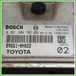 Centralina Motore Iniezione ECU BOSCH 0261208702 TOYOTA AYGO 1a Serie 1.0 12V 50kw 896610H022 2005 2014