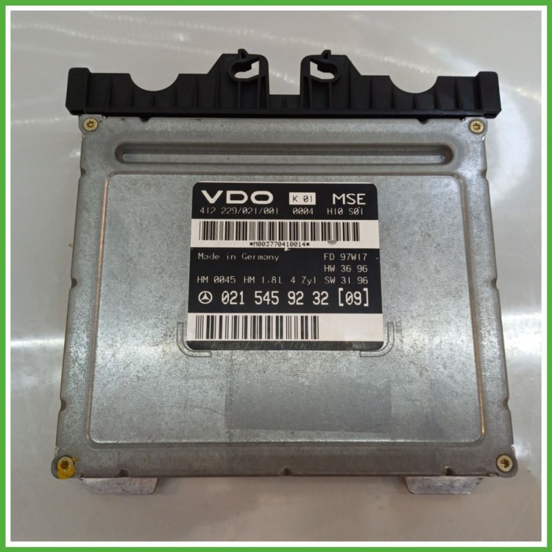 Centralina Motore Iniezione ECU VDO 412229/021/001 MERCEDES-BENZ Classe C W/S202 90kw A0215459232 1993 2002