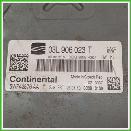 Centralina Motore Iniezione ECU CONTINENTAL 5W942876AA SEAT IBIZA 6J 1.6 TDI 77kw 03L906023T 2008 2013