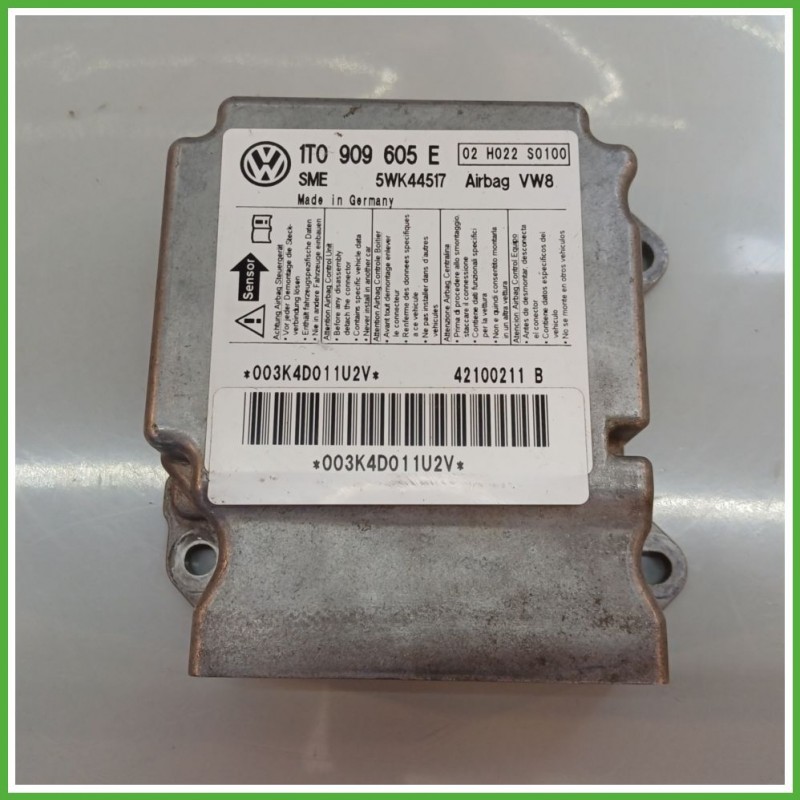 Centralina Airbag CONTINENTAL 5WK44517 VOLKSWAGEN TOURAN 1T 1.6 TDI 1T0909605E002 2010 2012