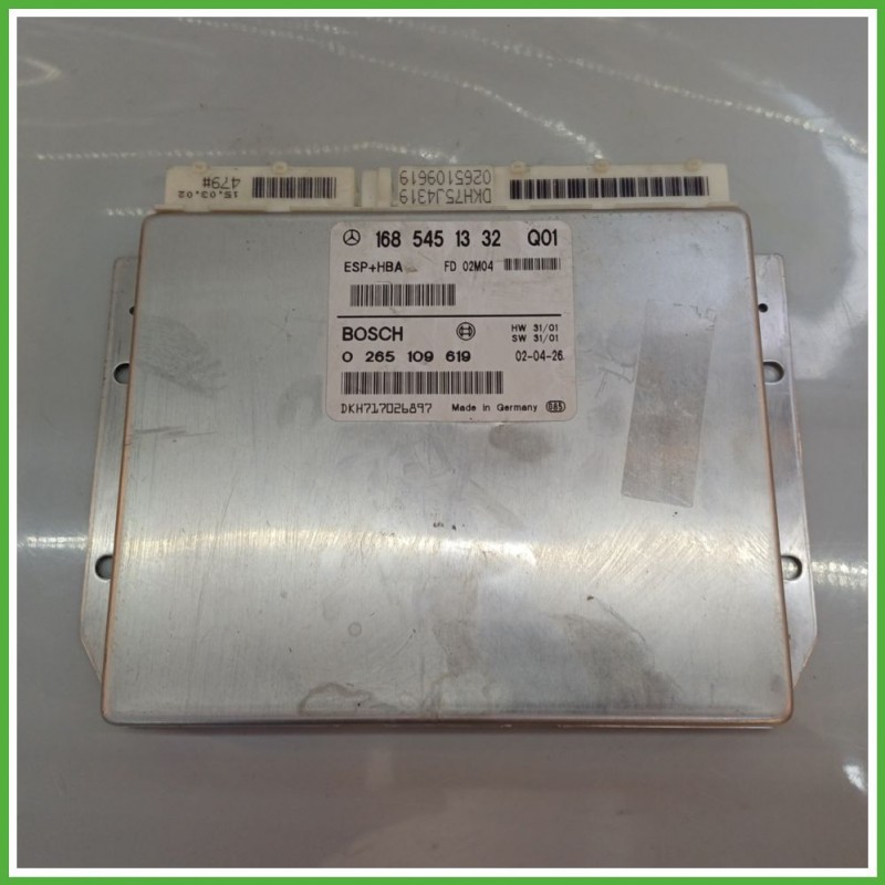 Centralina Controllo Elettronico Stabilita ESP+HBA BOSCH 0265109619 MERCEDES-BENZ Classe A W168 A1685451332 2001 2004