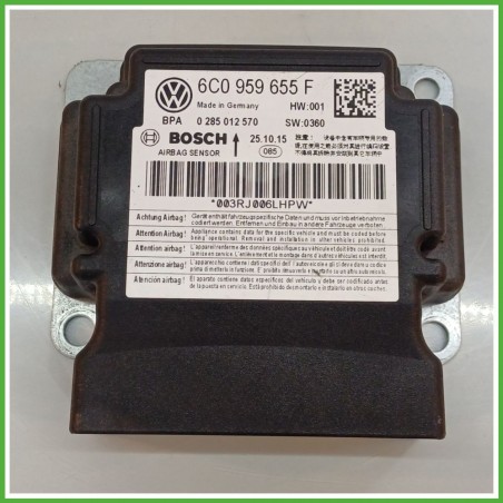 Centralina Airbag BOSCH 0285012570 VOLKSWAGEN POLO 6C 6C0959655K102 2014 2015