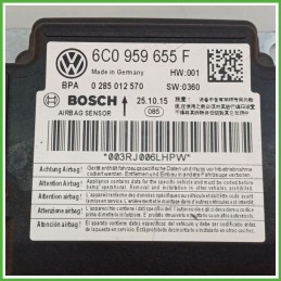 Centralina Airbag BOSCH 0285012570 VOLKSWAGEN POLO 6C 6C0959655K102 2014 2015