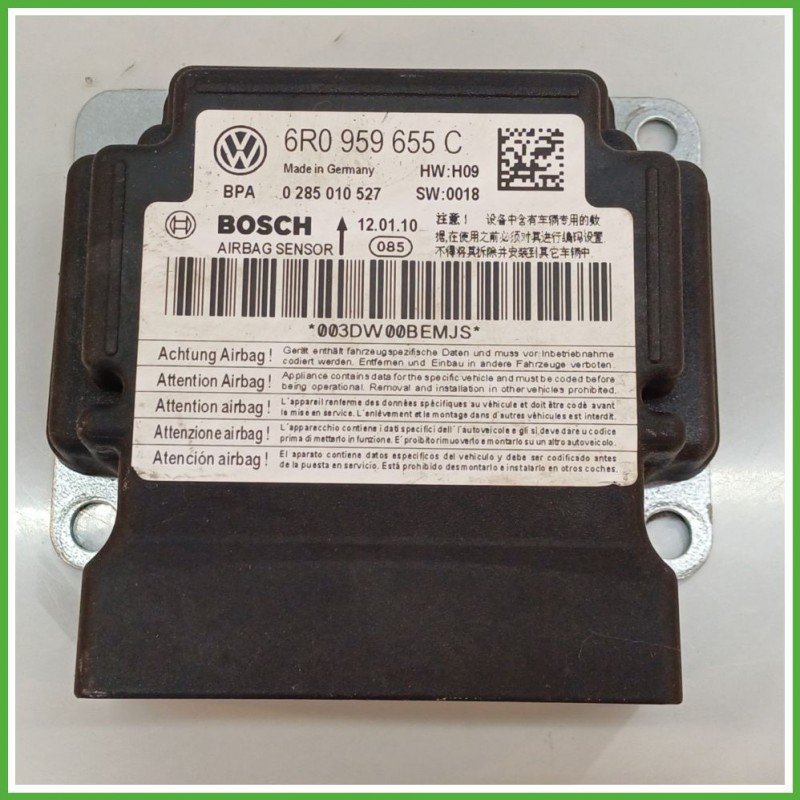 Centralina Airbag BOSCH 0285010527 SEAT IBIZA 6J 1.6 TDI 6R0959655MB12 2008 2013
