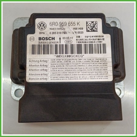 Centralina Airbag BOSCH 0285010793 VOLKSWAGEN POLO 6R 1.2 TDI 6R0959655K 2009 2012