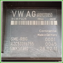 Centralina Confort Abitacolo CONTINENTAL A2C533964755 VOLKSWAGEN POLO 6R 1.2 TDI 6R0937085D 2009 2012