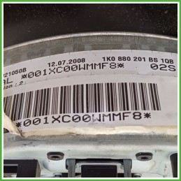 Airbag Guidatore Sinistro SX VOLKSWAGEN GOLF 1K 1.9 TDI 1K0880201BS 2003 2009 TRW 61921050B
