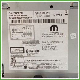 Infotainment FIAT 500L 73 1.4 73523029 2012 2018 CONTINENTAL A2C935929