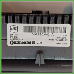 Comandi Clima AC Riscaldamento Condizionatore CONTINENTAL A2C53357413 SEAT IBIZA 6J 1.6 TDI 6J0820043EAT7 2008 2013
