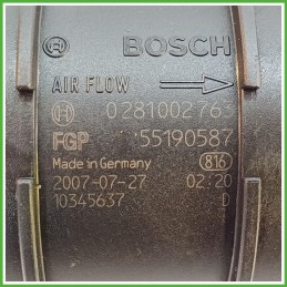 Debimetro Misuratore Massa Aria BOSCH 0281002763 FIAT DUCATO 2J 2.3 MJT 55190587 2006 2012