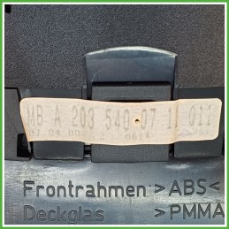 Quadro strumenti contachilometri tachimetro VDO 110.008.896/011 MERCEDES-BENZ Classe C W/S203 A2035401448
