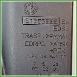 Fanale Fanalino Posteriore Sinistro SX OLSA 03.341.00 LANCIA YPSILON TE 51753385 Usato