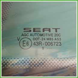 Cristallo Laterale Fisso Posteriore Sinistro SX SEAT IBIZA 6J 3 Porte 6P3845041ANVB 2008 2013