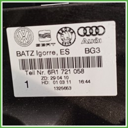 Pedale Pedaliera VOLKSWAGEN POLO 6R 1.2 TDI 6R0721373B 2009 2012