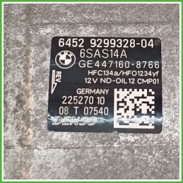 Compressore Clima AC Aria Condizionata DENSO 6SAS14A BMW Serie 3 F31 64529299328