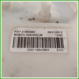 Pompa Carburante Elettrica FIAT PANDA 33 0.9 Turbo 51863983 2011 2017 BOSCH 0580200136