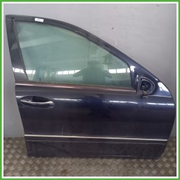 Porta Portiera Sportello Anteriore Destra DX BLU MERCEDES-BENZ Classe C W/S203 Berlina 2000 2007 Originale Usato