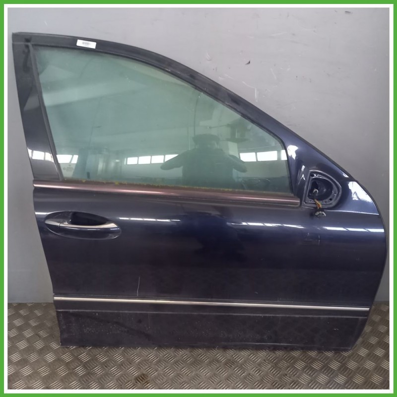 Porta Portiera Sportello Anteriore Destra DX BLU MERCEDES-BENZ Classe C W/S203 Berlina 2000 2007 Originale Usato