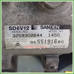 Compressore Clima AC Aria Condizionata SANDEN SD6V12 CITROEN C3 2a Serie 9800821980
