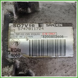 Compressore Clima AC Aria Condizionata SANDEN SD7V16 DACIA LOGAN 8200802608