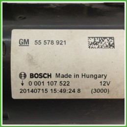 Motorino Avviamento BOSCH 0001107522 OPEL CORSA S07 55566800