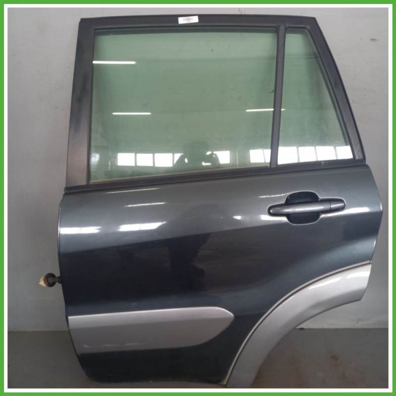Porta Portiera Sportello Posteriore Sinistra SX GRIGIO SCURO TOYOTA RAV 4 2a Serie SUV 2000 2006 Originale Usato