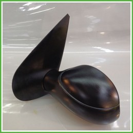 Specchio Specchietto Retrovisore Sinistro SX GOFFRATO PEUGEOT 206 1998 2009 Originale Usato