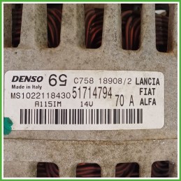 Alternatore DENSO MS1022118430 FIAT GRANDE PUNTO 2Y 51714794