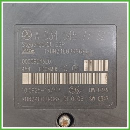 Centralina ABS Modulo Pompa ATE 10.0925-1574.3 A0044316212 MERCEDES-BENZ Classe C W/S203 Originale Usato