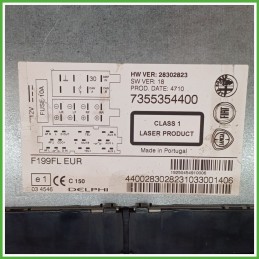 Autoradio FIAT PUNTO EVO 3J 1.3 735597878 2009 2013 DELPHI 735535440