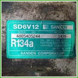 Compressore Clima AC Aria Condizionata SANDEN SD6V12 CITROEN C3 1a Serie 9800821980