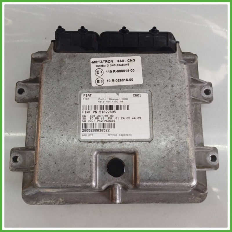 Centralina Motore Iniezione GAS METATRON 4100148 FIAT PUNTO CLASSIC 2U 1.2 44kw 51822895 2007 2011
