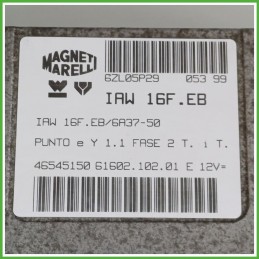Centralina Motore Iniezione ECU MAGNETI MARELLI IAW16F.EB FIAT PUNTO 1a Serie 40kw 46545150 1993 1999
