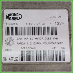 Centralina Motore Iniezione ECU MAGNETI MARELLI IAW4AF.S2 FIAT PANDA 2Q 1.2 44kw 51782647 2003 2010
