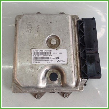 Centralina Motore Iniezione ECU MAGNETI MARELLI MJD8F2.G1 FIAT PUNTO EVO 3J 1.3 55kw 51892322 2009 2013