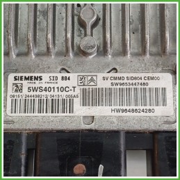 Centralina Motore Iniezione ECU SIEMENS 5WS4011C-T CITROEN C3 1a Serie 1.4 50kw 1940GK 2002 2005