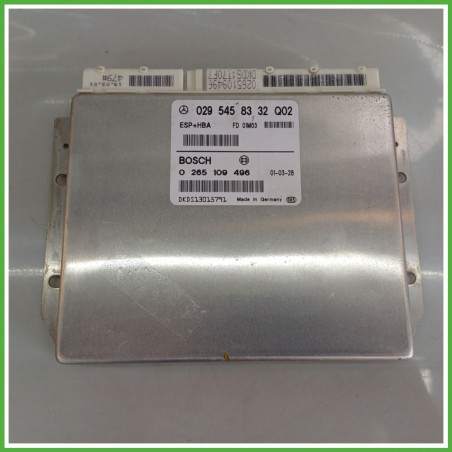Centralina Controllo Elettronico Stabilita ESP+HBA BOSCH 0265109496 MERCEDES-BENZ Classe A W168 A1661500379 1997 2001