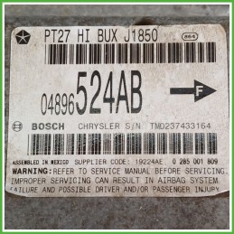 Centralina Airbag BOSCH 0285001809 CHRYSLER PT CRUISER K04896523AC 2000 2005