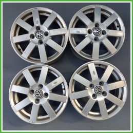 Cerchi in Lega VOLKSWAGEN POLO 3a Serie (dal 11/1994 al 09/2001) 15 pollici 15" 6.0J 4x100 ET 45 4pz originali usati