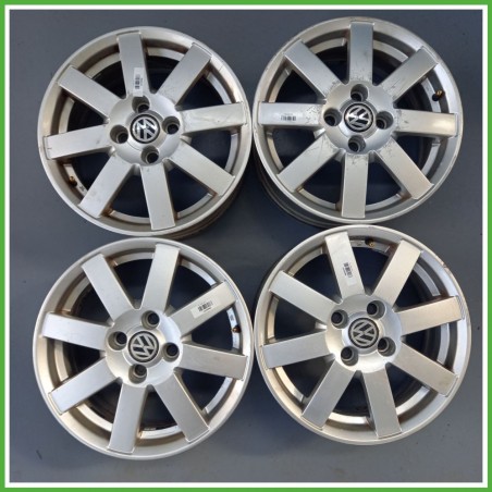 Cerchi in Lega VOLKSWAGEN POLO 3a Serie (dal 11/1994 al 09/2001) 15 pollici 15" 6.0J 4x100 ET 45 4pz originali usati