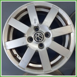 Cerchi in Lega VOLKSWAGEN POLO 3a Serie (dal 11/1994 al 09/2001) 15 pollici 15" 6.0J 4x100 ET 45 4pz originali usati