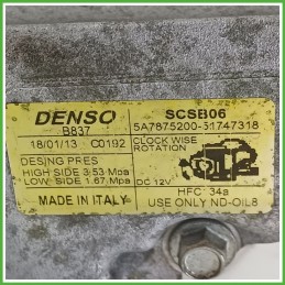 Compressore Clima AC Aria Condizionata DENSO SCSB06 FIAT PANDA 33 52060461