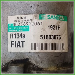 Compressore Clima AC Aria Condizionata SANDEN SD6V12 FIAT PUNTO EVO 3J 51803075
