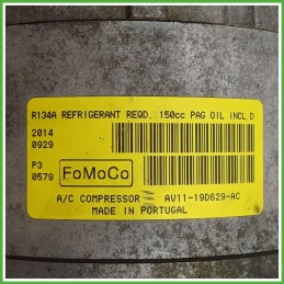 Compressore Clima AC Aria Condizionata FOMOCO AV11-19D629-AC FORD FIESTA CCN 2025777