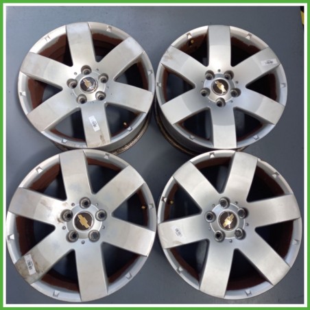 Cerchi in Lega CHEVROLET (DAEWOO) CAPTIVA (C100) (dal 07/2006 al 03/2011) 17 pollici 17" 6.5J 5x115 ET 45 4pz originali usati