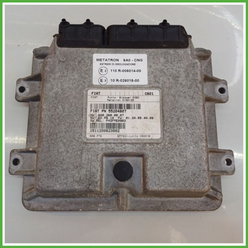 Centralina Motore Iniezione GAS METATRON 4100120 FIAT PUNTO CLASSIC 2U 1.2 44kw 55204807 2007 2011